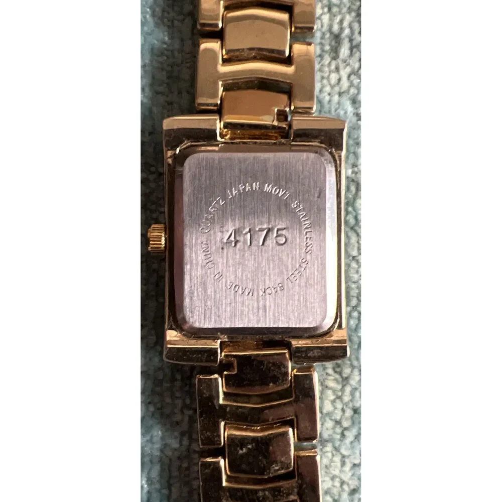 Rumours Vintage Quartz Japan MOVT Gold Classic Stainless Steel Back (4175) New B